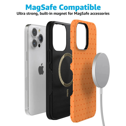 On the Dot | Orange Polka Dot Case