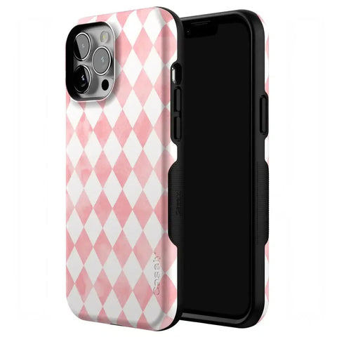 Queen of Diamonds | Pink Watercolor Case