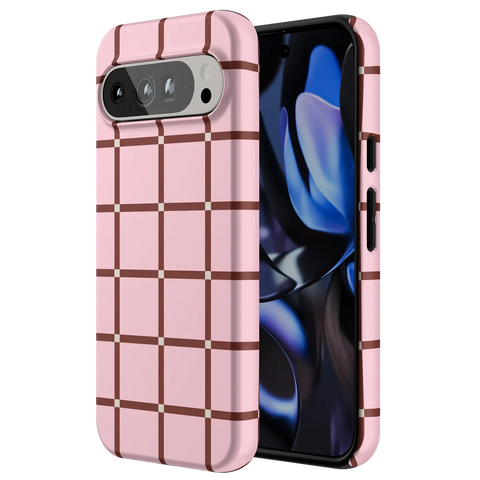 Uptown Gridlock | Pink Checkerboard Case