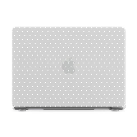 On the Dot | White Polka Dot Laptop Shell