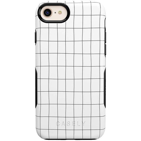 Off the Grid | White & Black Lined Case