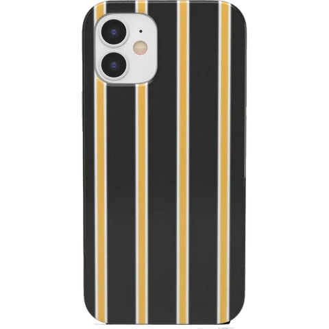Fine Lines | Mustard Yellow Pinstripe iPhone Case