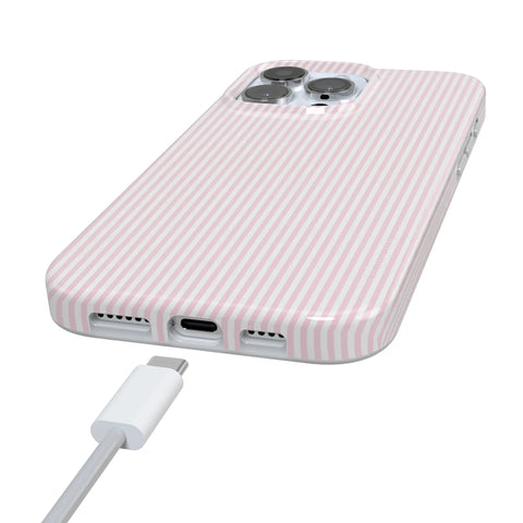 Stripes and the City | Light Pink Pinstripe Case