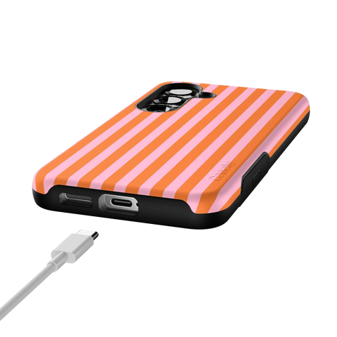 Perfect Stripes | Orange & Pink Stripes Case