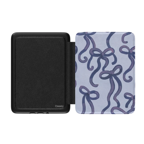 Love Me Knot | Blue Bow Kindle Case