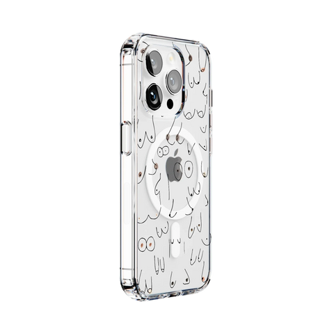 I'm With Her | Black & White Boobs Case