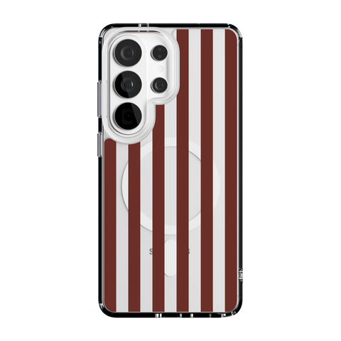 Sunday in Brooklyn | Burgundy Stripes Case
