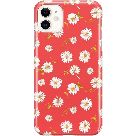 Daisy Daydream | Red Coral Floral Case
