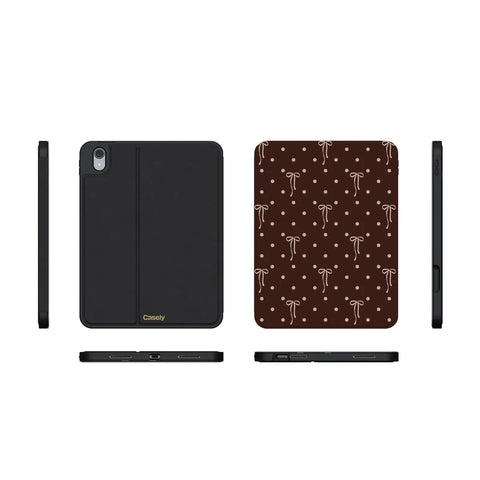 Teddy Bows | Brown Polka Dot iPad Case
