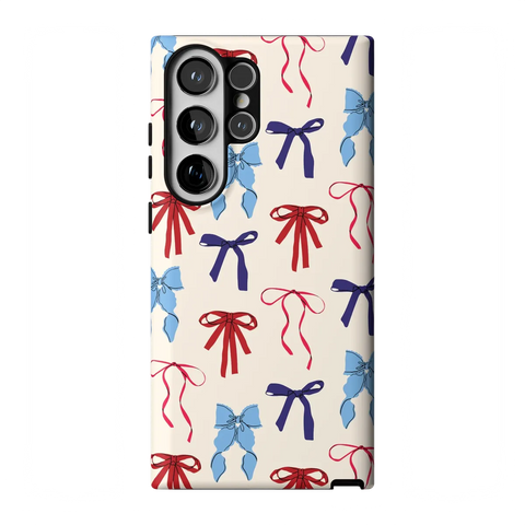 American Girlie | Red White & Blue Bows Case