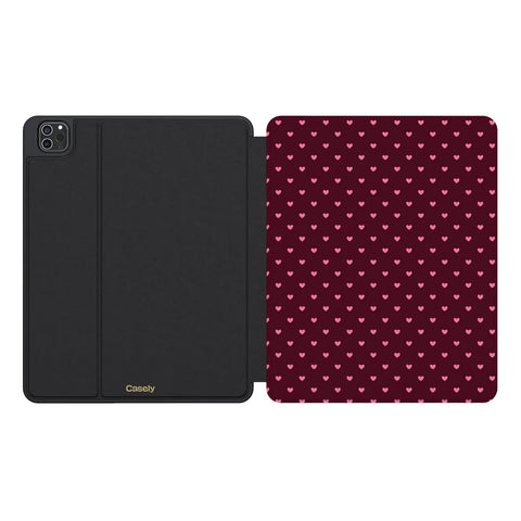 Heart Noir | Tiny Hearts iPad Case