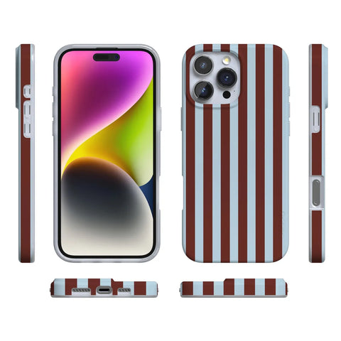 Sunday in Brooklyn | Blue Stripes Case