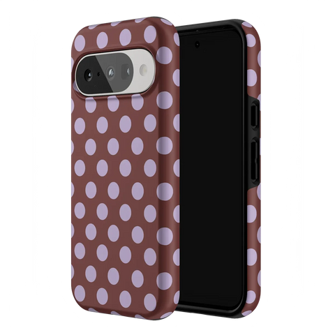 Spotted in SoHo | Burgundy Polka Dot Case