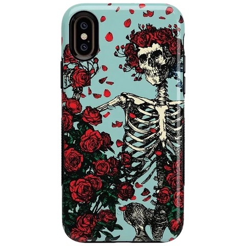 Forever Grateful | Grateful Dead Skeleton Floral Case
