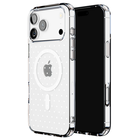 On the Dot | White Polka Dot Case