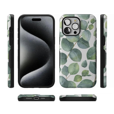 Leaf Me Alone | Green Floral Print Case