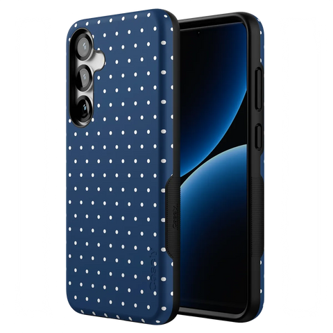 On the Dot | Navy Polka Dot Case