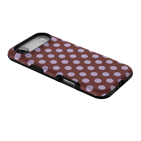Spotted in SoHo | Burgundy Polka Dot Case