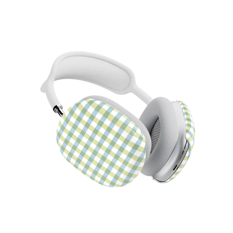 Pastel Picnic | Blue & Green Gingham AirPods Max Case