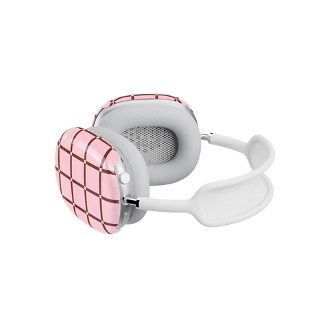 Uptown Gridlock | Pink Checkerboard AirPods Max Case