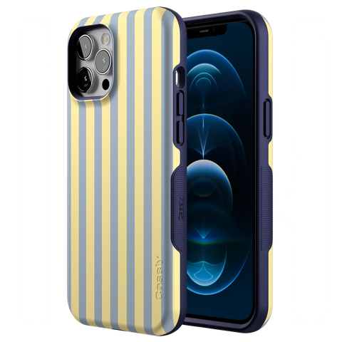 Coastline Stripes | Blue & Yellow Case
