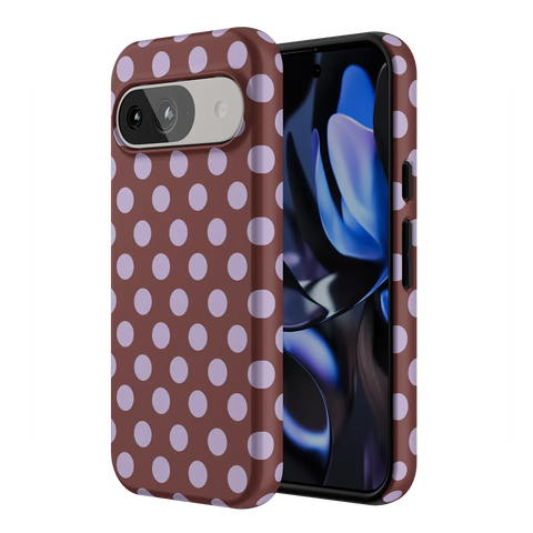 Spotted in SoHo | Burgundy Polka Dot Case