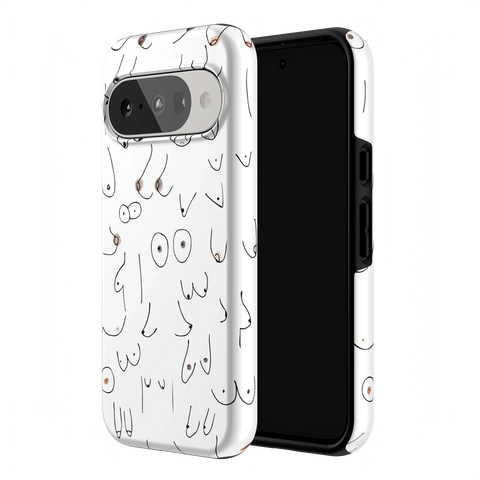I'm With Her | Black & White Boobs Case