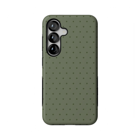 On the Dot | Olive Green Polka Dot Case