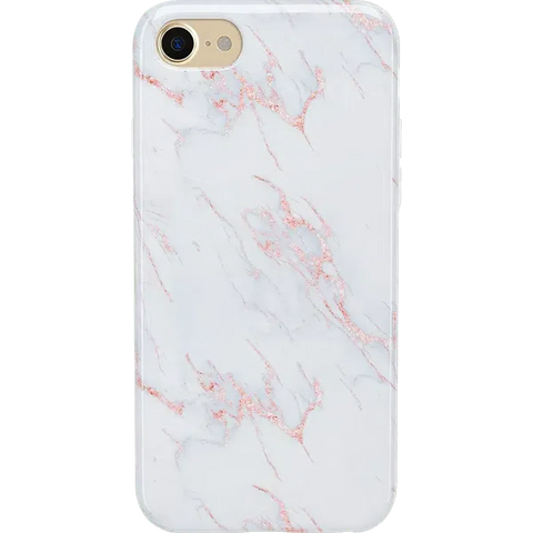 Subtle Blush | White and Pink Marble Case