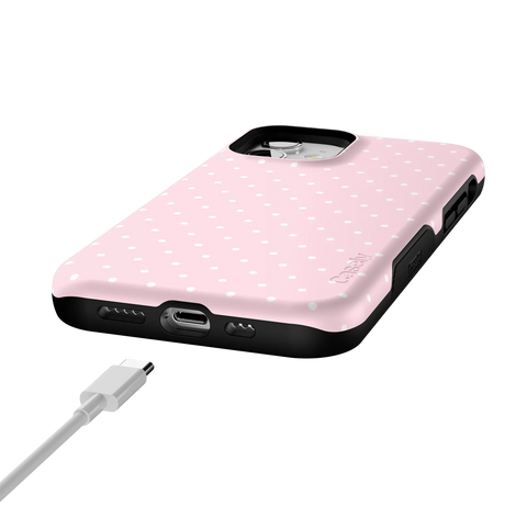 On the Dot | Pink & White Polka Dot Case
