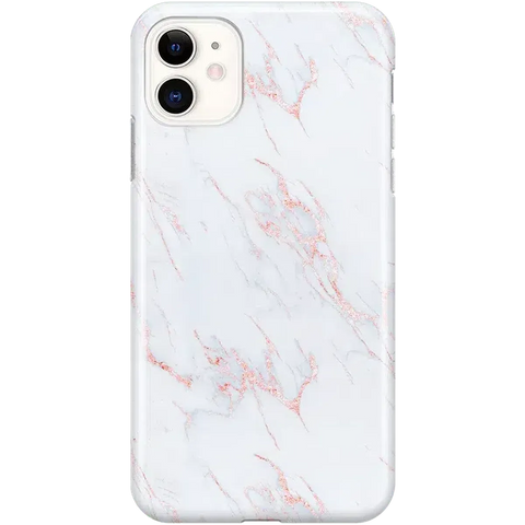 Subtle Blush | White and Pink Marble Case