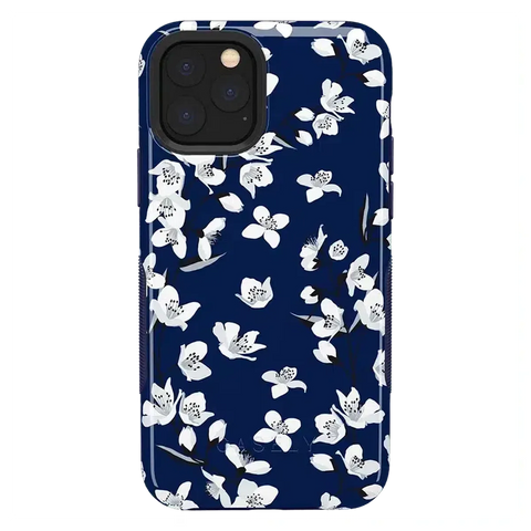 Floral Forest | Navy Cherry Blossom Floral Case