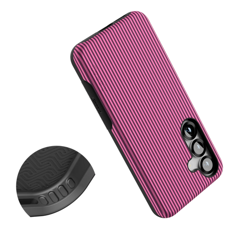 Stripes and the City | Pink & Purple Pinstripe Case
