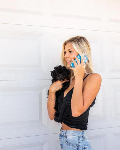 Flower My World | Ocean Blue Floral Case