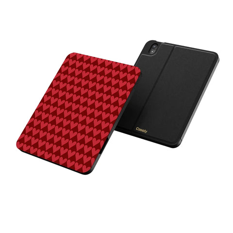 Crazy in Love | Red Hearts iPad Case