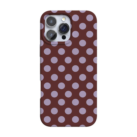 Spotted in SoHo | Burgundy Polka Dot Case