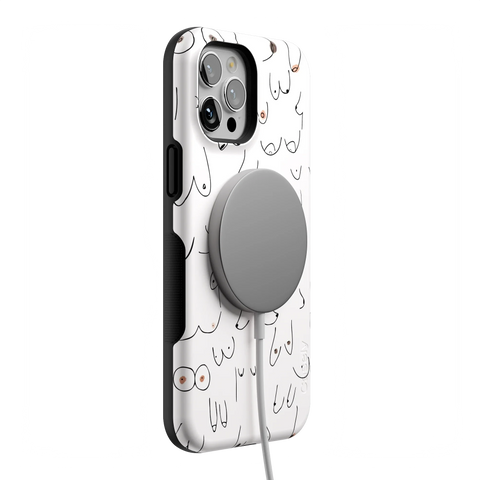 I'm With Her | Black & White Boobs Case