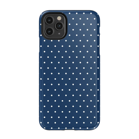 On the Dot | Navy Polka Dot Case