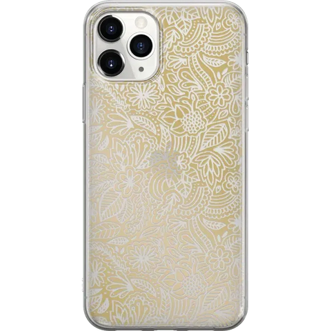 Floral Mandala | Rose Gold Clear Case