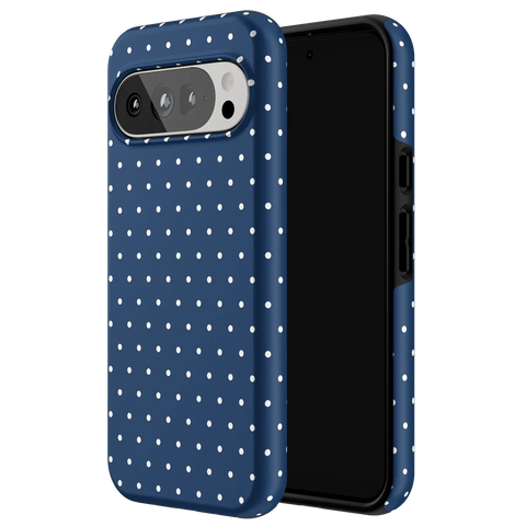 On the Dot | Navy Polka Dot Case