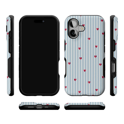 Love Lines | Blue Stripes Case