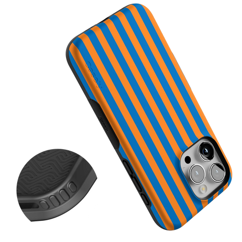 Go New York | Blue & Orange Stripes Case
