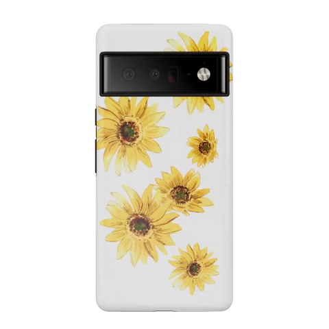 Golden Garden | Yellow Sunflower Floral Google Pixel Case