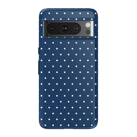 On the Dot | Navy Polka Dot Case