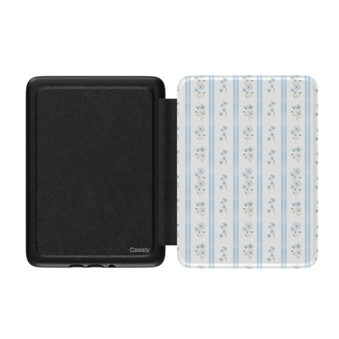 Cottage Stripe | Blue Floral Kindle Case