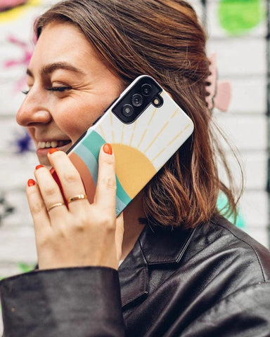 Here Comes the Sun | Colorblock Sunset Samsung Case
