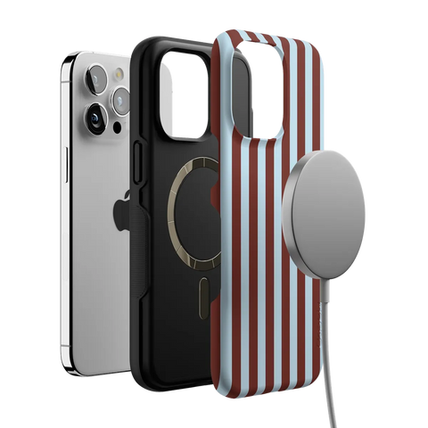 Sunday in Brooklyn | Blue Stripes Case