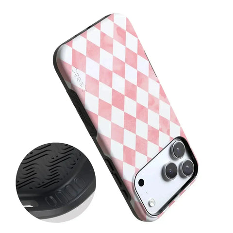 Queen of Diamonds | Pink Watercolor Case