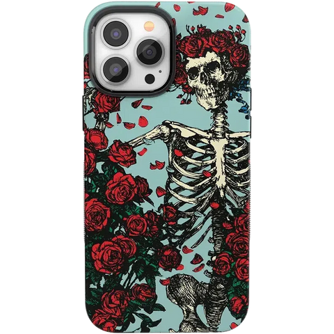 Forever Grateful | Grateful Dead Skeleton Floral Case