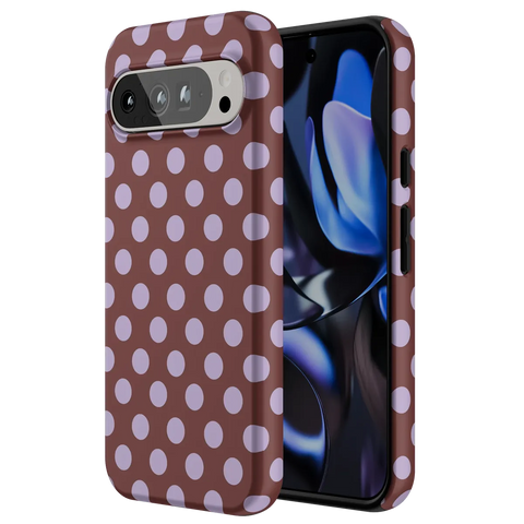Spotted in SoHo | Burgundy Polka Dot Case